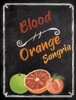 Blood Orange Wine Bottle Labels