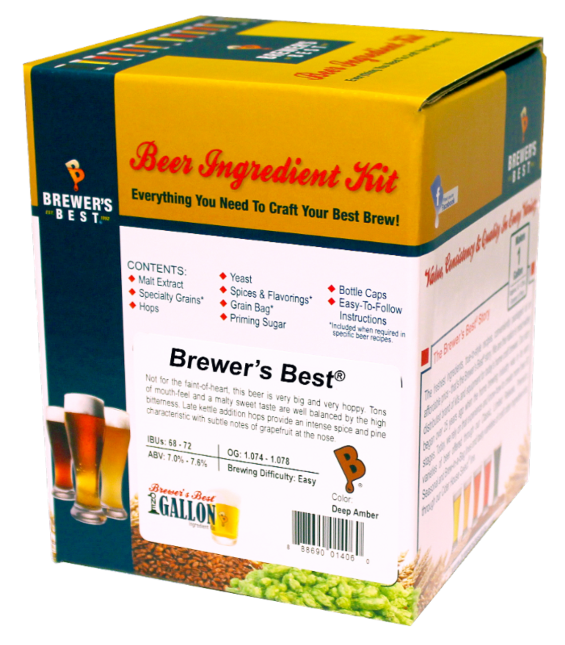 Brewer's Best IPA One Gallon Ingredient Kit