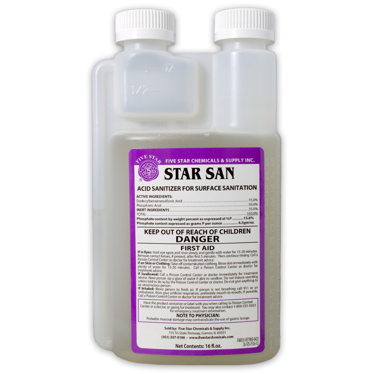 Five Star Star Sans 16 oz. Bottle Front