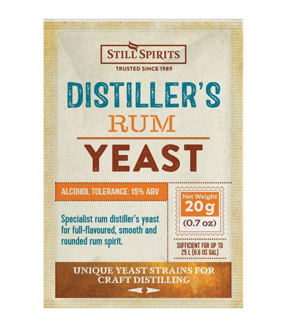 Still Spirits Distiller's Distiller's Rum Yeast 20g Package