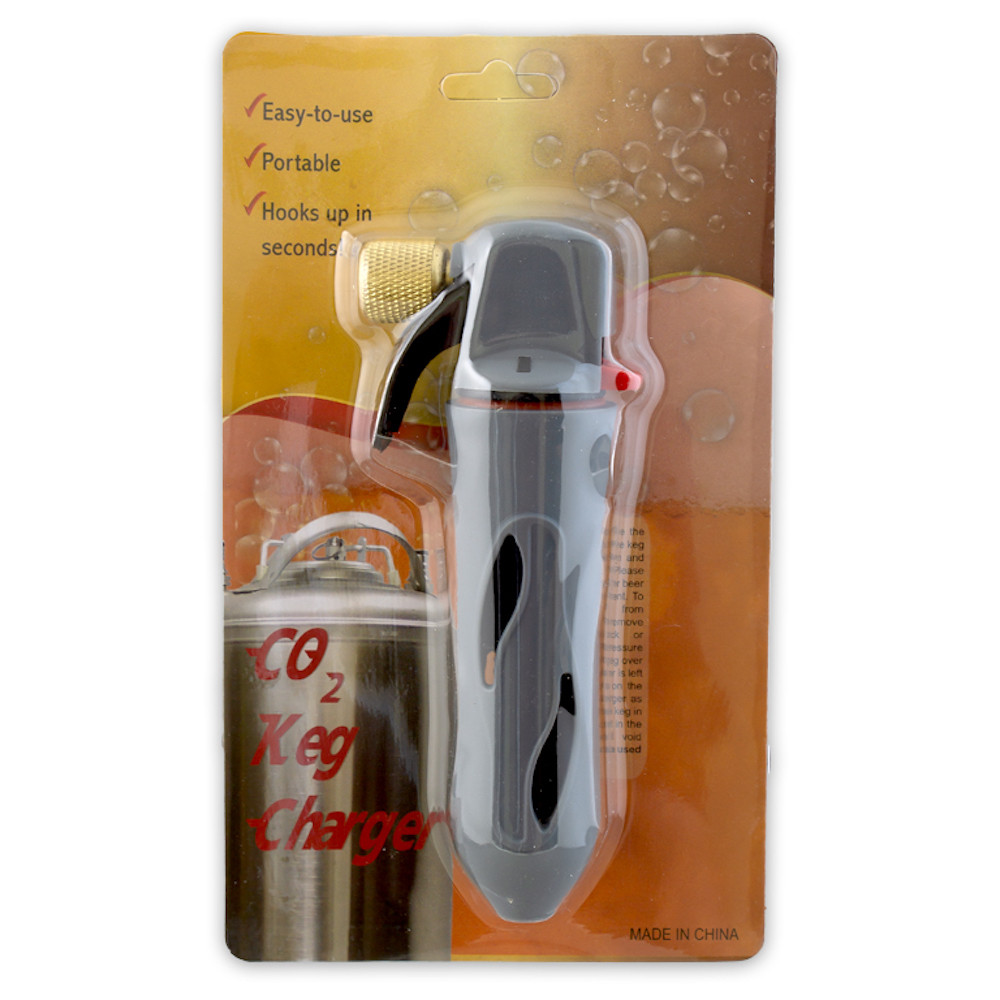 Keg charger in package