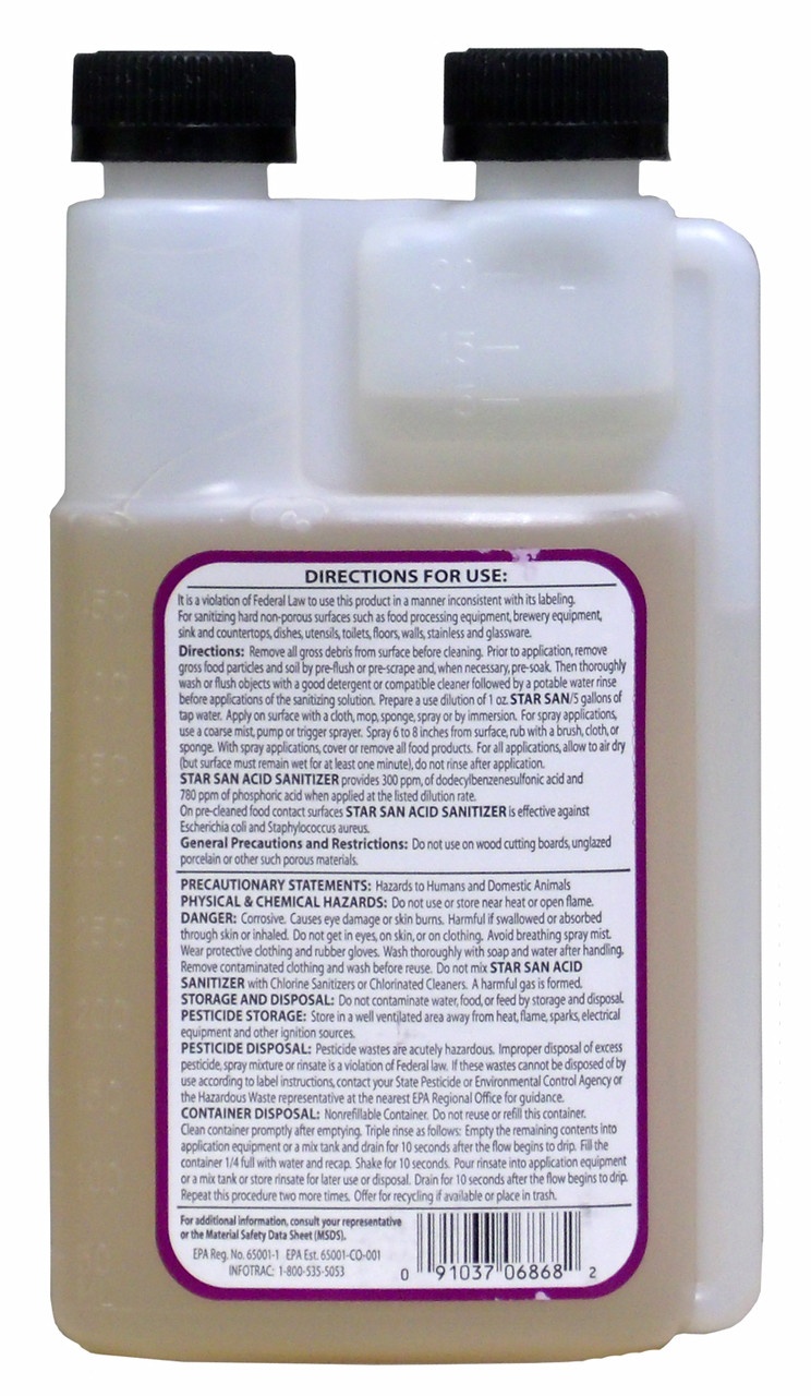 Five Star Star San No Rinse Sanitizer 32 oz