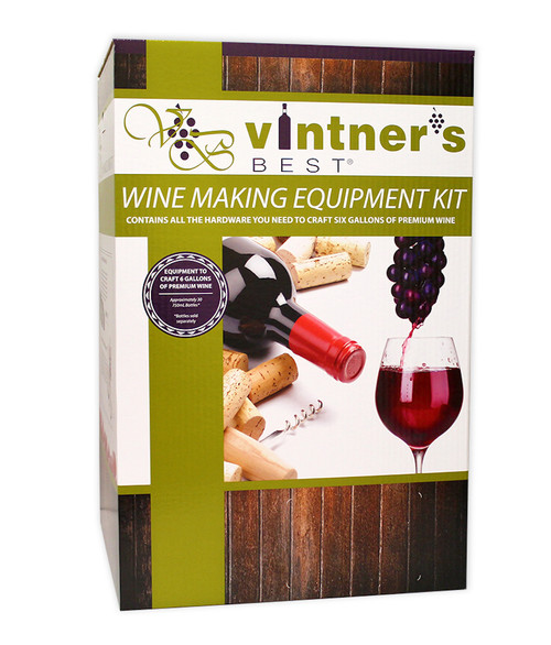 Vintner's Best® Deluxe Wine Making Equipment Kit - Glass Carboy