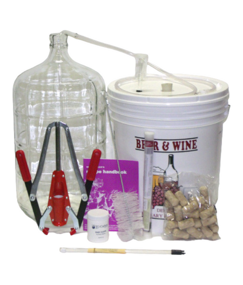 Vintner's Best® Deluxe Wine Making Equipment Kit - Glass Carboy