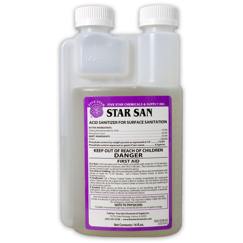 Five Star Star Sans 16 oz. Bottle Front