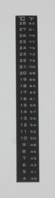 Dual Scale Liquid Crystal Thermometer