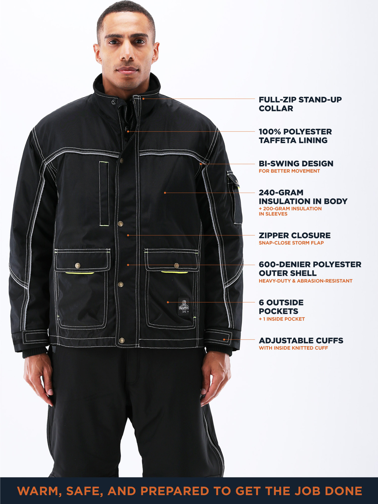 ジャケット・アウター GARMENT DYED ADJUSTABLE sublations 8043-Ergoforce-Jacket__72824.