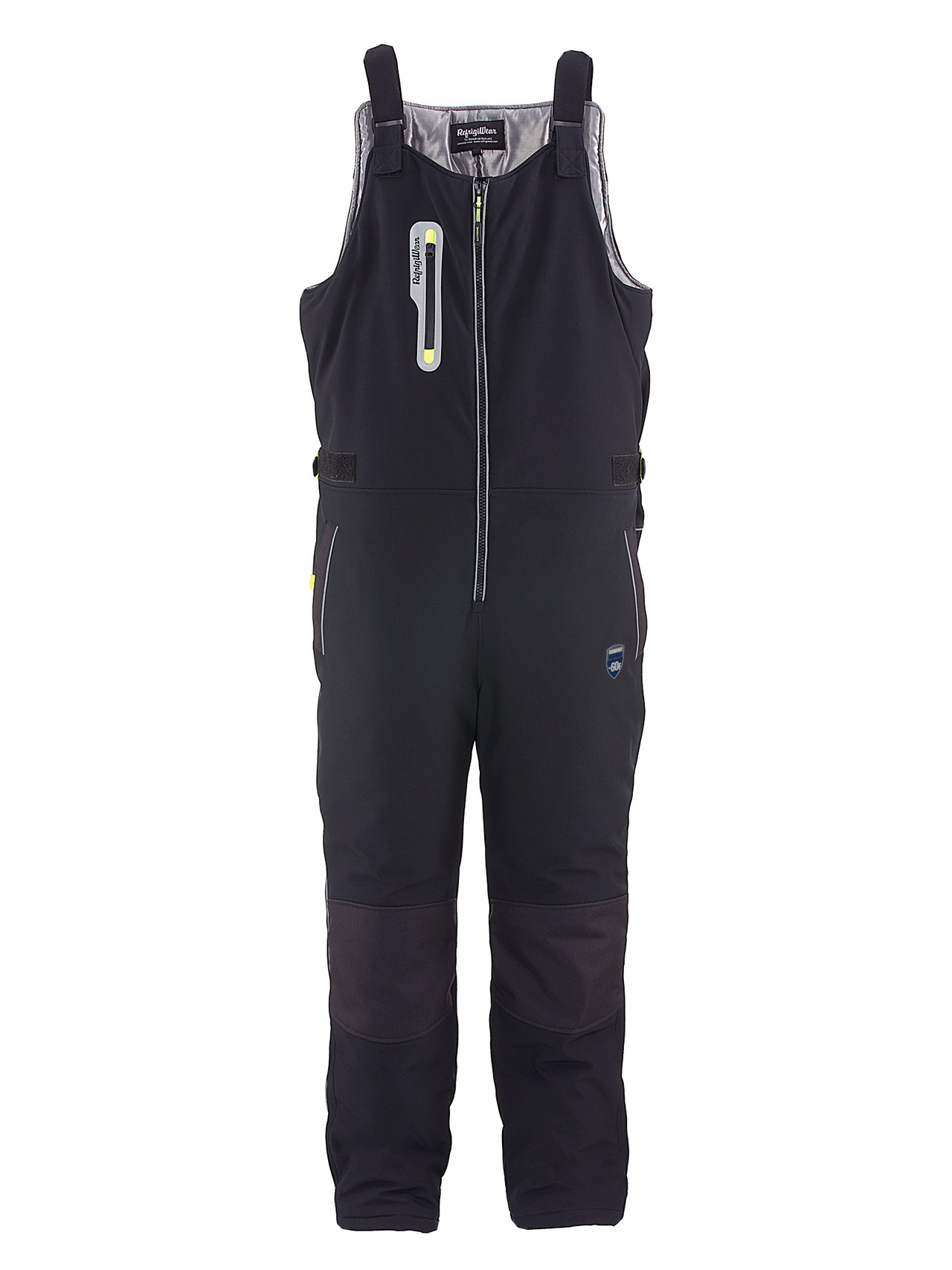極寒対策に【RefrigiWear】中綿入り デニム オーバーオール 黒L　稀 Extreme Softshell Bib Overalls - Protection Gear