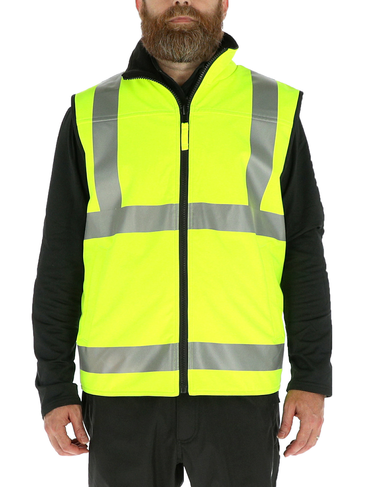 HiVis Reversible Softshell Vest - Versatile Layering