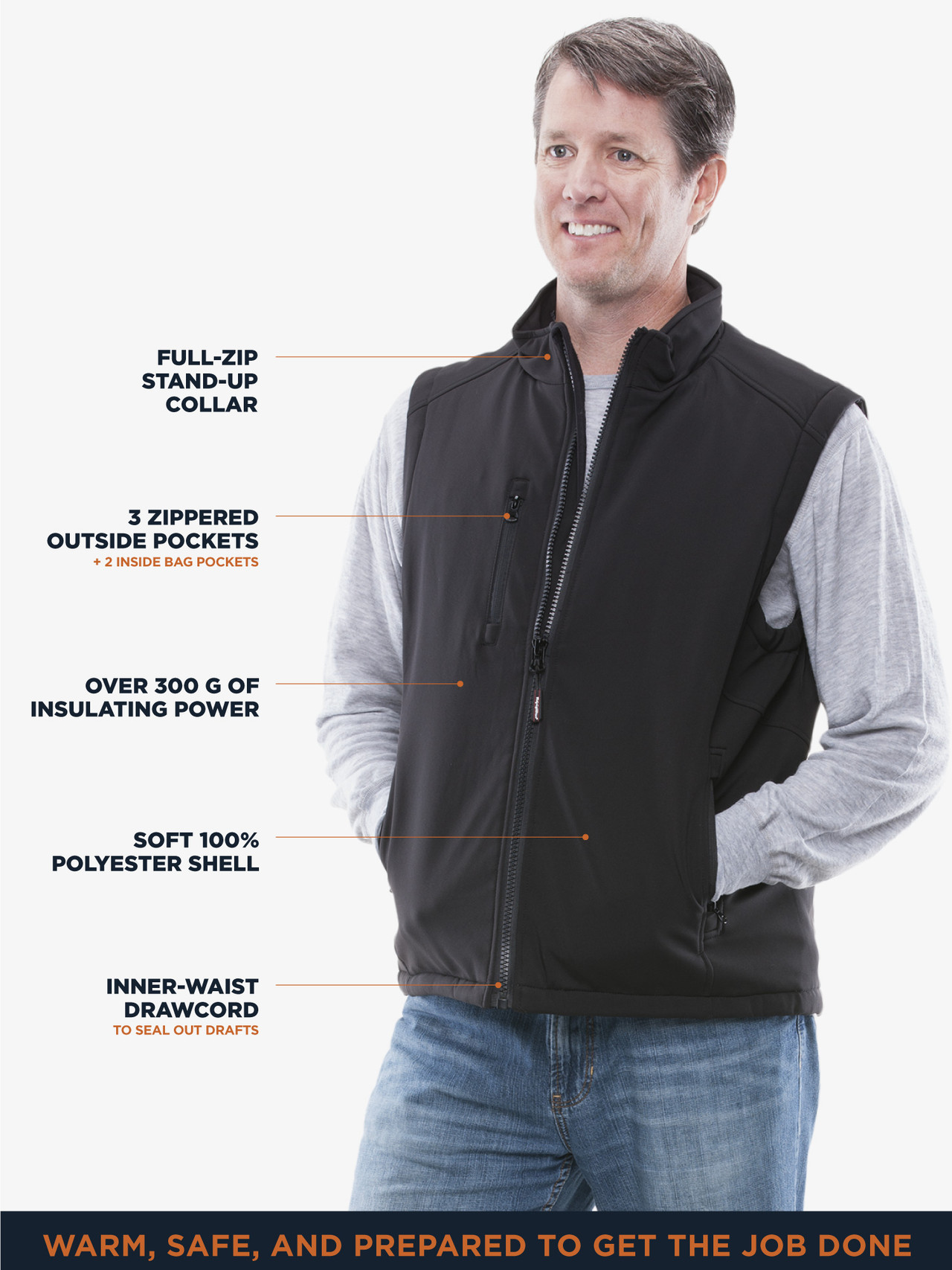 Softshell Vest (494) | Rated for 20°F | RefrigiWear