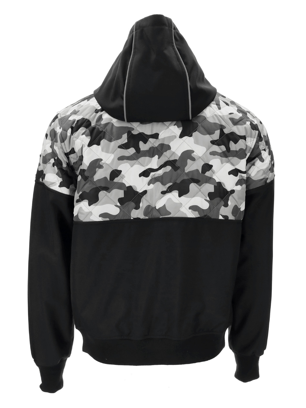 Camo Diamond Quilted Hooded Jacket