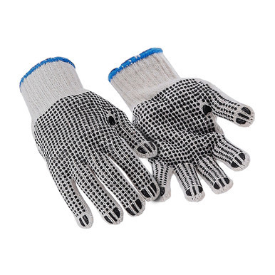 Women's PVC Dot Knit Gloves (2803) | Samco