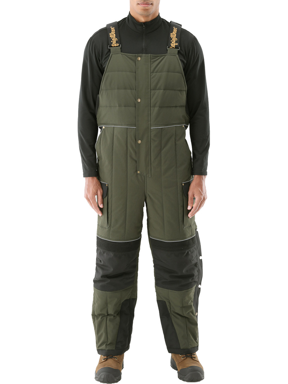 54 Gold Bib Overalls (7354) | Rated for -54°F | RefrigiWear