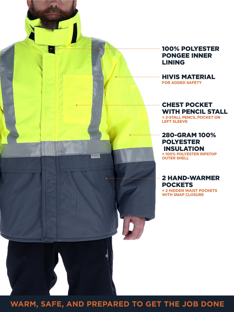 Freezer Edge® Jacket (8250) | Rated for -30°F | RefrigiWear