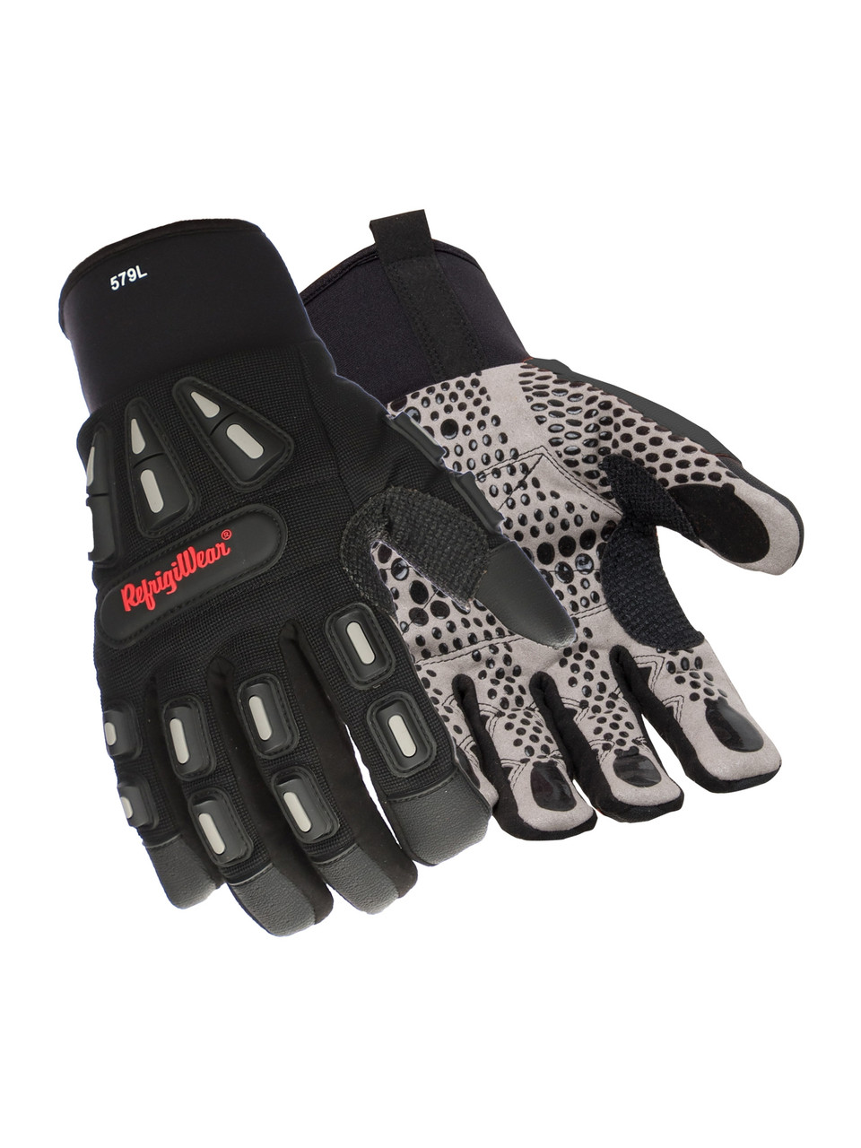 True Grip High Performance Utility Work Gloves - Black/Red - Large