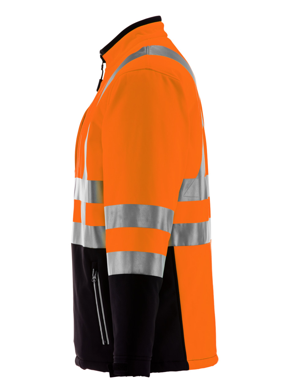 Refrigiwear HiVis Orange / Black Insulated Softshell High Bib Overalls 7497RBOR4XLL2 - 4XL