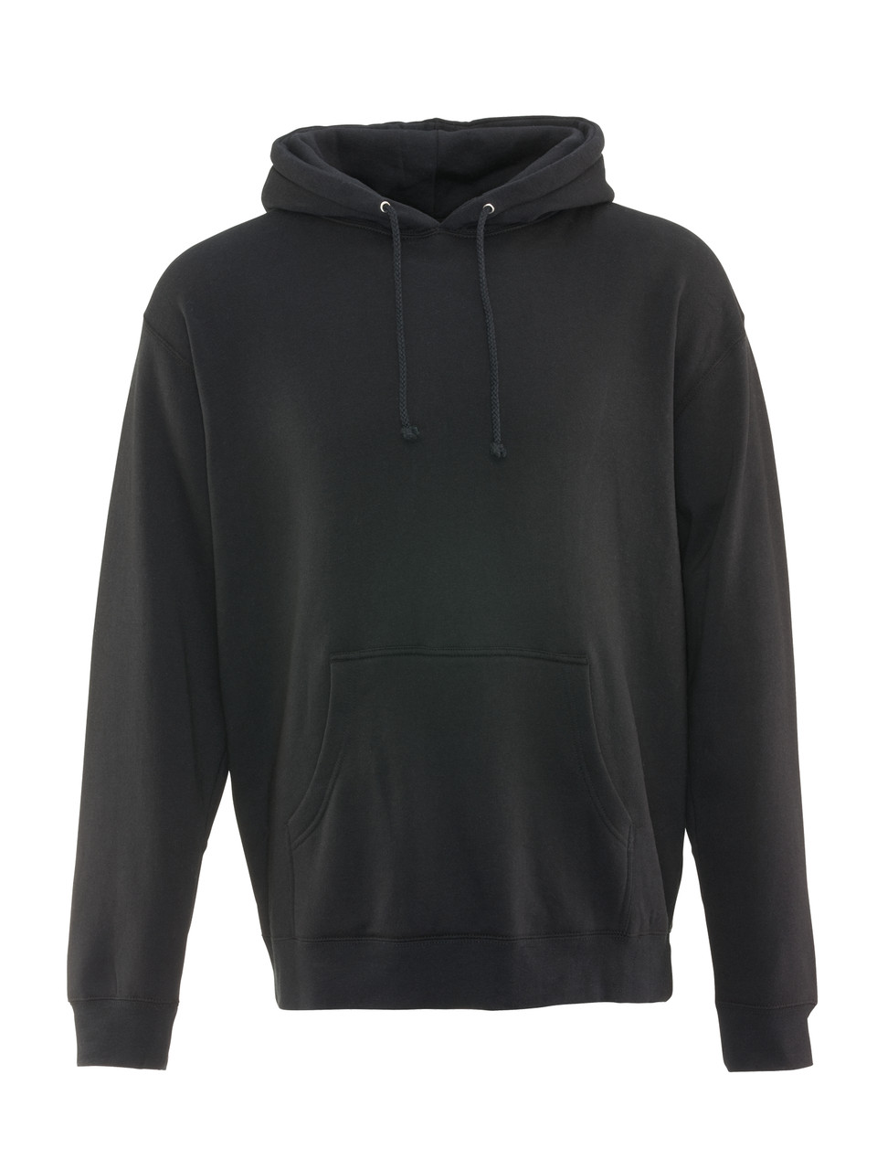 Black hooded super extra warm total look