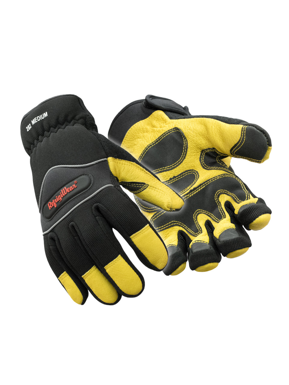 Refrigiwear Insulated Tricot Lined High Dexterity Gloves (Gold/Black, Large)