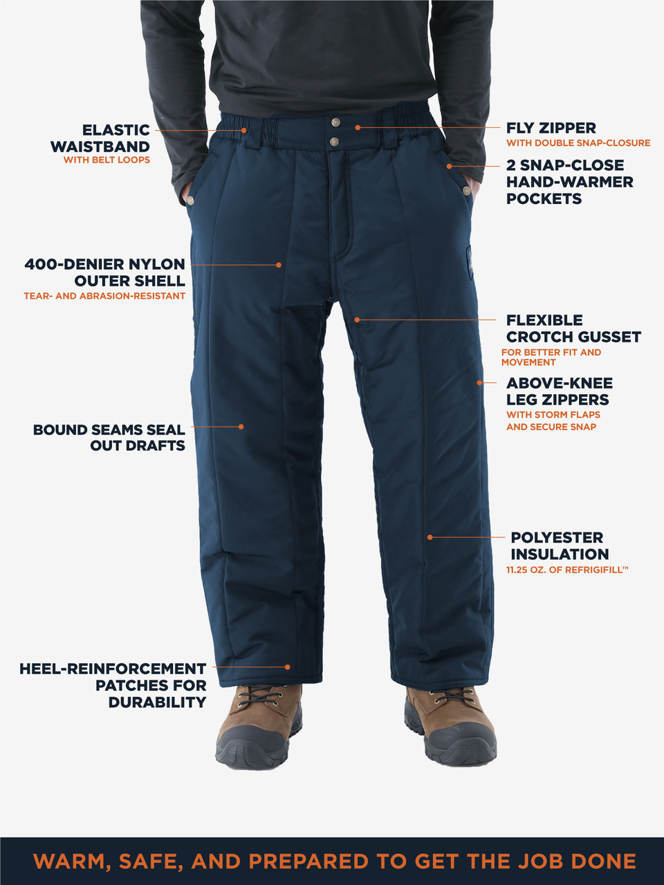 Iron-Tuff® Pants (7322) | Rated for -50°F | RefrigiWear