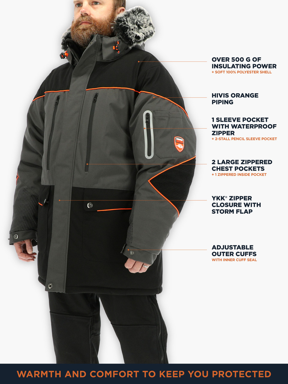 PolarForce® Parka (8340) | Rated for -40°F | RefrigiWear