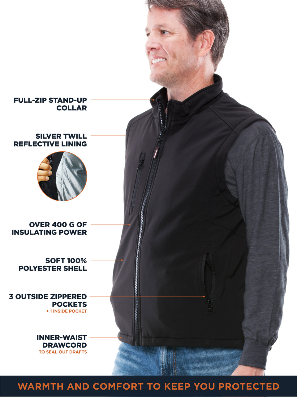 Insulated Softshell Vest - Layered Warmth