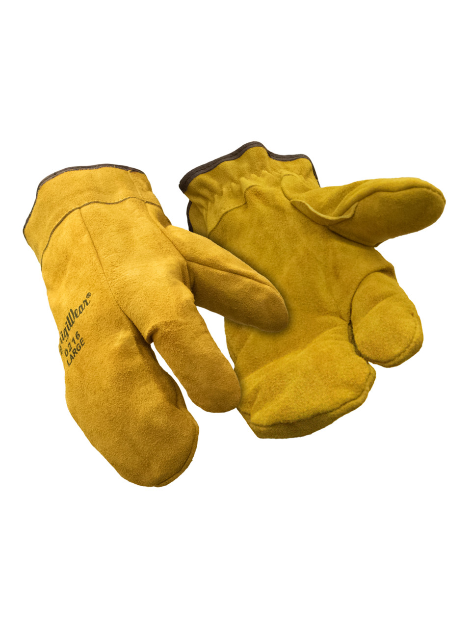 Refrigiwear Three Finger Leather Mitt Gold XL