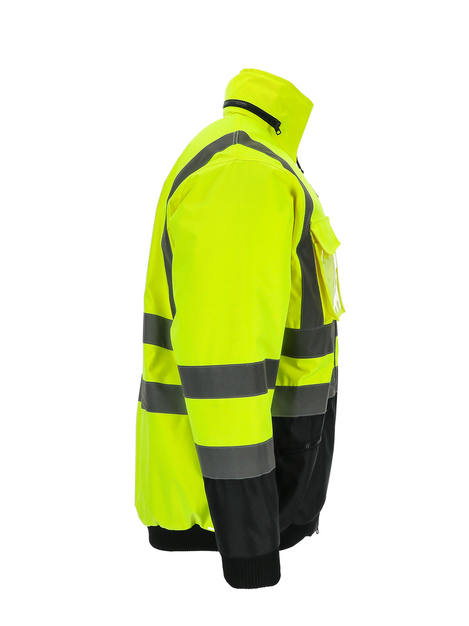 HiVis Waterproof Bomber Jacket - Weather Protection