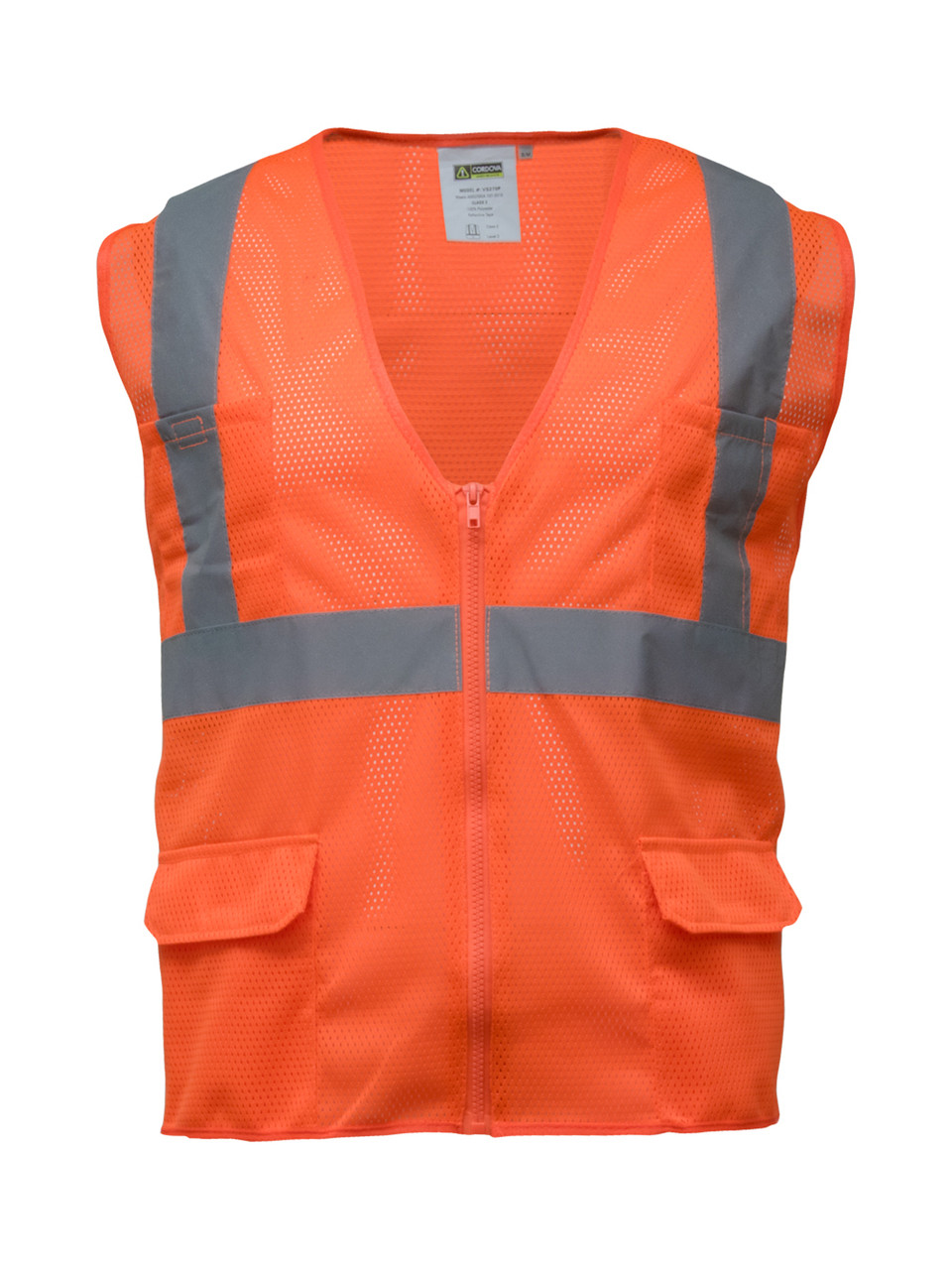 Zipper Mesh Safety Vest (198) | RefrigiWear