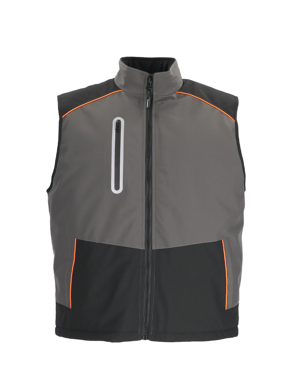 Yoki Men Outerwear Collection Gray & Black Faux Leather