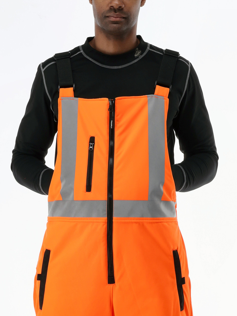 RefrigiWear High Visibility Hi Vis ANSI Class E, Insulated Softshell High  Bib Work Overalls (Lime, XX-Large) 