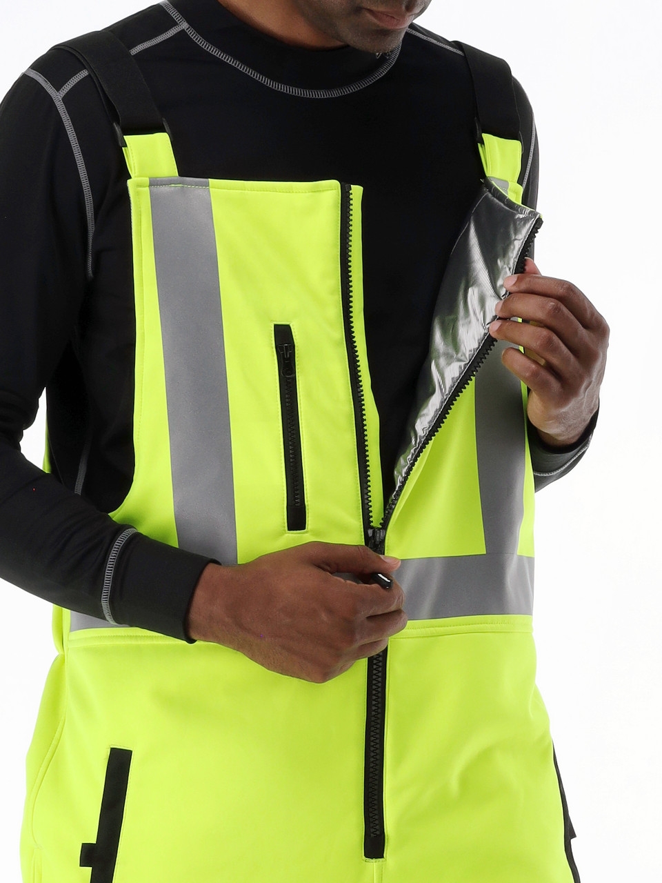 HiVis Insulated Softshell High Bib Overalls