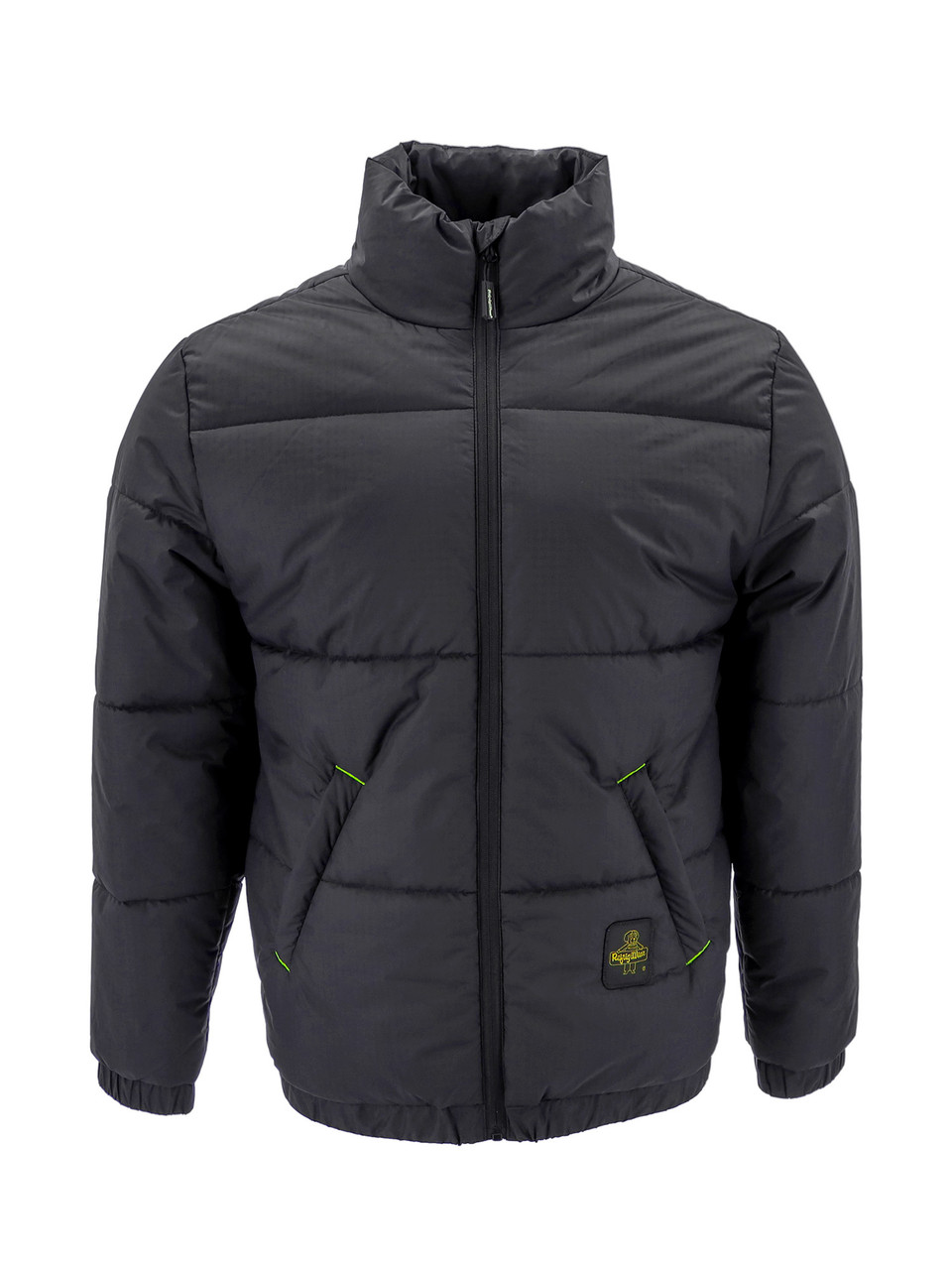 Black High neck Puffer Jacket