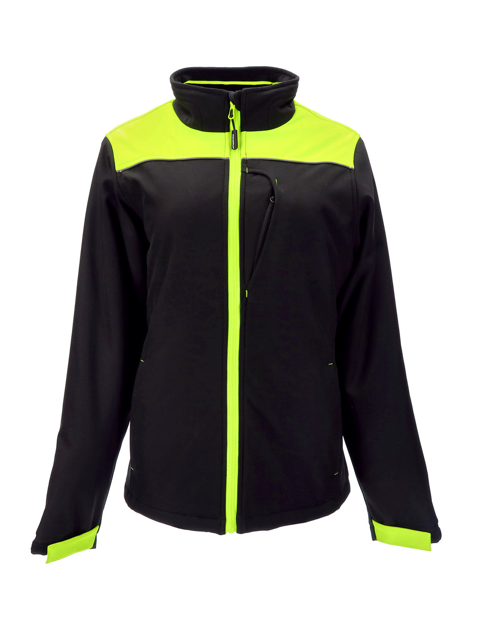 Women's Two-Tone HiVis Insulated Softshell Jacket (8593) | Rated