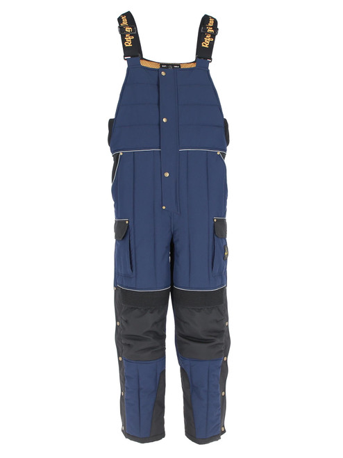 Navy-54 Gold Bib Overalls front