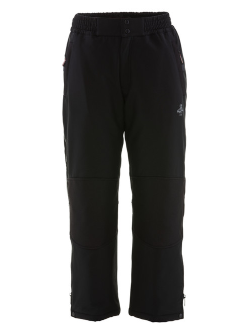 Black-Insulated Softshell Pants front view