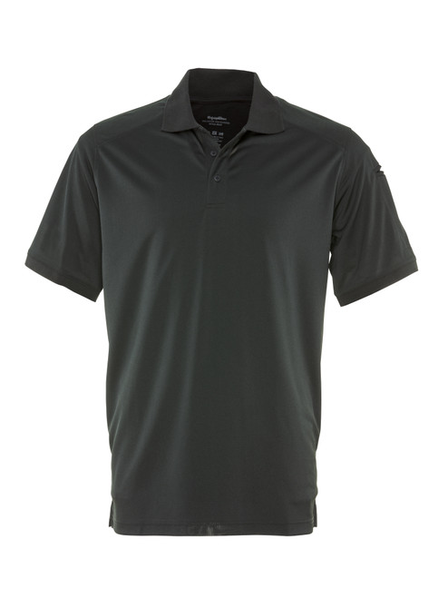 Snag-Proof Short Sleeve Polo Shirt - Black