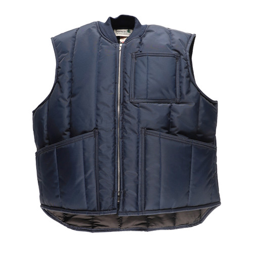 Navy Heavyweight Vest #198 front view