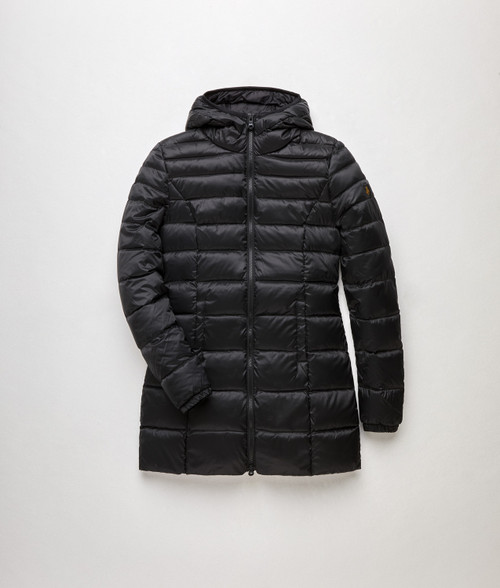 Black - Women's Long Mead Jacket flatlay