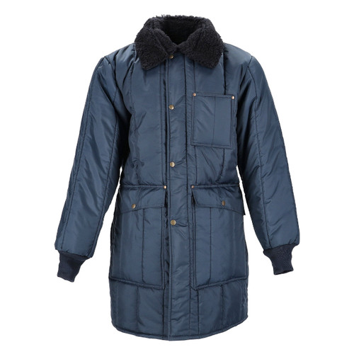 Navy Long Freezer Coat F185J