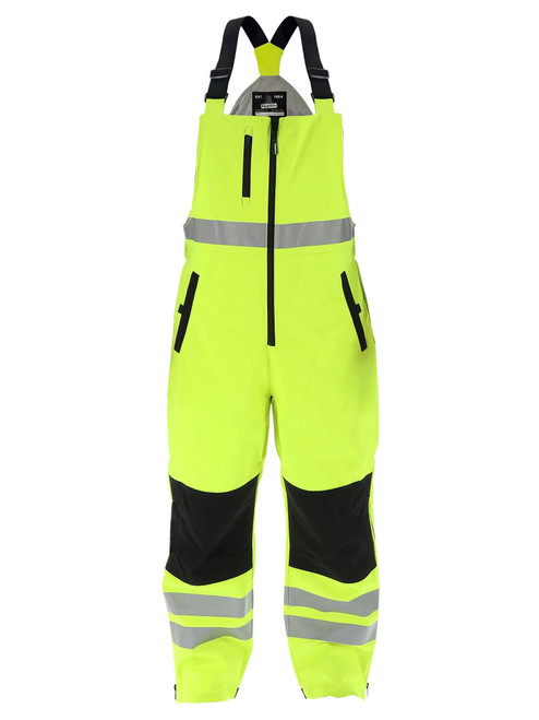 Lime Lightweight HiVis Work Overalls - Front