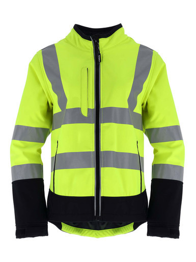 Front view of Women's HiVis Softshell Jacket