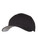 Black-Fitted Cotton Blend Cap