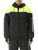 Black/Lime-Freezer Edge® Hooded Sweatshirt on a model