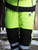 HiVis Extreme Softshell Bib Overalls close up of the knee details