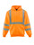 Orange-HiVis Hooded Sweatshirt front view
