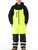 Lime-HiVis Insulated Softshell Bib Overalls on a model