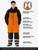 Orange-HiVis Insulated Softshell Bib Overalls