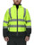 Black/Lime-HiVis Softshell Jacket on a model