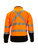 Black/Orange-HiVis Softshell Jacket back view