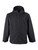 Black-Lightweight Softshell Jacket with Hood front view